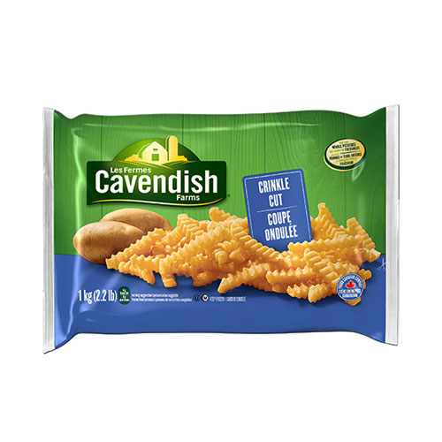 [09962] CAVENDISH CRINKLE CUT FRIES 1KG