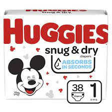 [010088] HUGGIES SNUG & DRY JUMBO STEP 1 (SM) 38CT