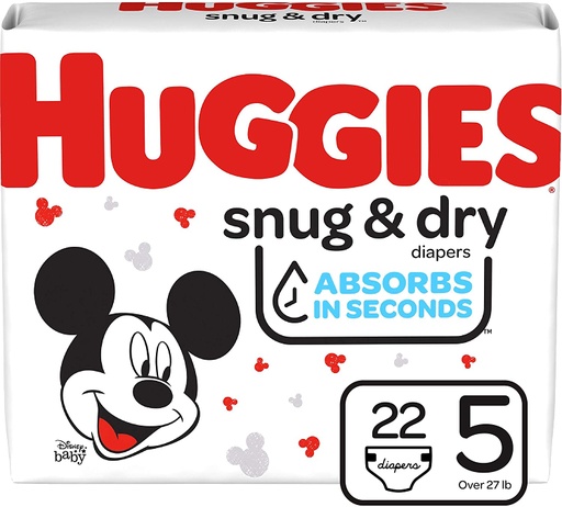 [010092] HUGGIES SNUG & DRY JUMBO STEP 5 (XXL) 22CT