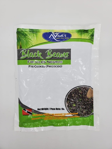 [010150] AVANI'S PRE-COOKED - BLACK BEANS 1LB