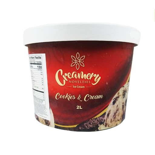 [010540] CREAMERY COOKIES & CREAM 2LTR