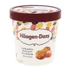 [10723] Haagen Daz CARAMEL BISCUIT & CREAM (1 PINT)