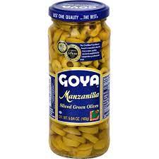 Goya Manzanilla Sliced Green Olives 5.75oz