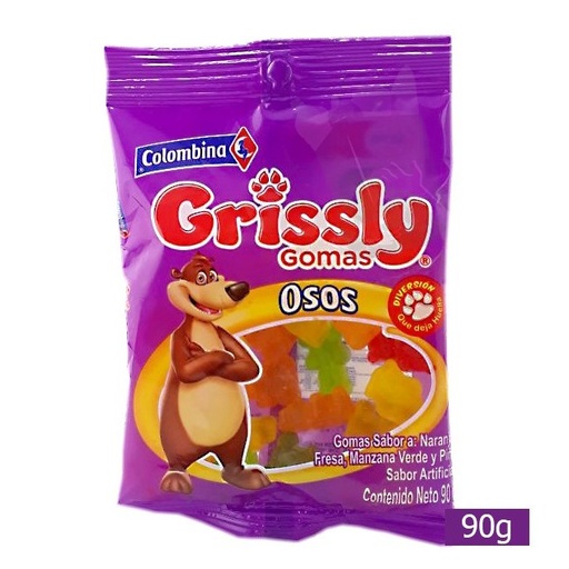 [11776] COLOMBINA GRIS OSOS BEARS 80G