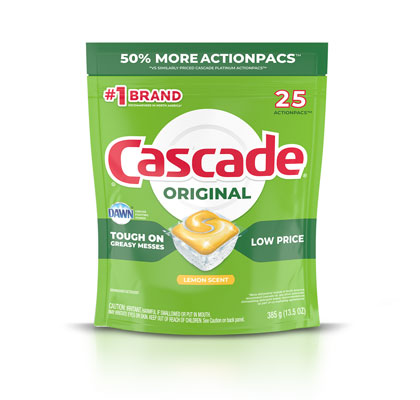 [12092] CASCADE ACTION PACKS - LEMON 25CT