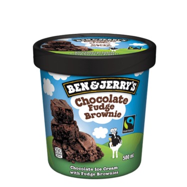[12195] BEN & JERRY CHOCOLATE BROWNIE 1pt