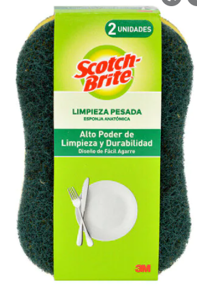 [12270] Scotch Brite Heavy Duty Sponge (Anatomic) 1pc