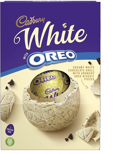 [12305] CAD WHITE OREO LG SHELL 220G