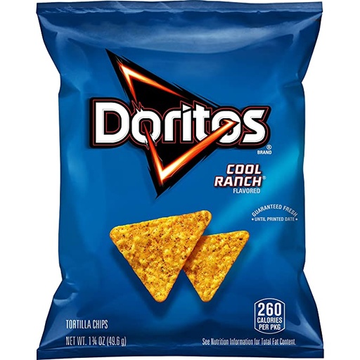 [12387] Doritos Tortilla Chips Cool Ranch 7oz