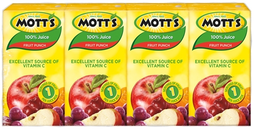 MOTTS 100% FRUIT PUNCH 6.75OZ (8PK)