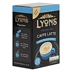 [12731] LYONS 3 IN 1 COFFEE - CAFFE LATTE (12PKS)