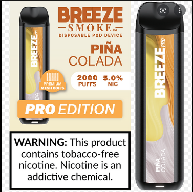 [12880] BREEZE PRO 2000 PUFF - PINA COLADA