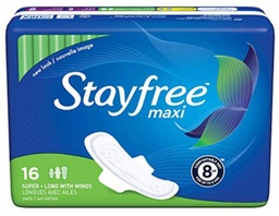 [12914] STAYFREE MAXI SUPER LONG WINGS (16'S)