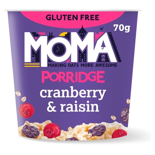 [12918] MOMA PORRIDGE POT - CRANBERRY & RAISIN 55G