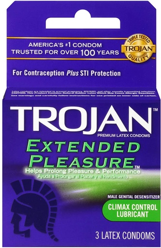 [13113] TROJAN EXTENDED PLEASURE 3CT