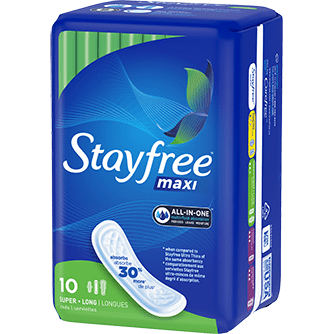 [13440] STAYFREE MAXI SUPER WINGLESS 10'S