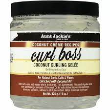 [13445] AJ CURL BOSS COCONUT CURLING GEL 15OZ
