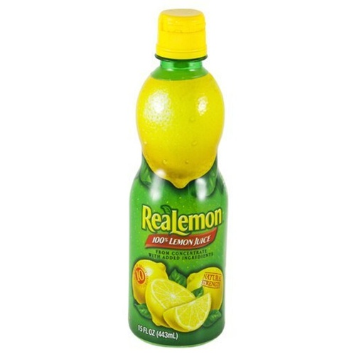 [13462] REALEMON 100% LEMON JUICE 8OZ