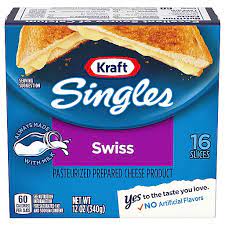 [13709] KRAFT SWISS SINGLES 16 SLICE 12OZ