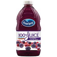 Ocean Spray 100% Juice Cran-Grape 64OZ