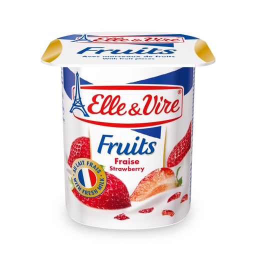 [13854] ELLE & VIRE YOGURT - PEACH PASSION 125GM