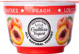 Guiltless Yogurt Peach 7oz