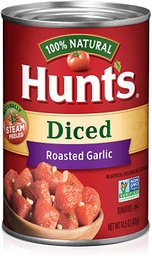 [14972] Hunts Fire Roasted Diced Garlic 14.5oz