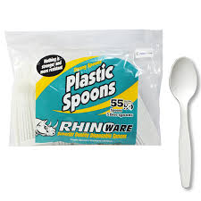 [15433] RHINOWARE PLASTIC SPOONS 55PC