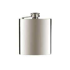 [15704] STAINLESS STEEL HIP FLASK 6OZ