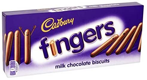 [00418] CADBURY FINGERS MILK CHOC 114g