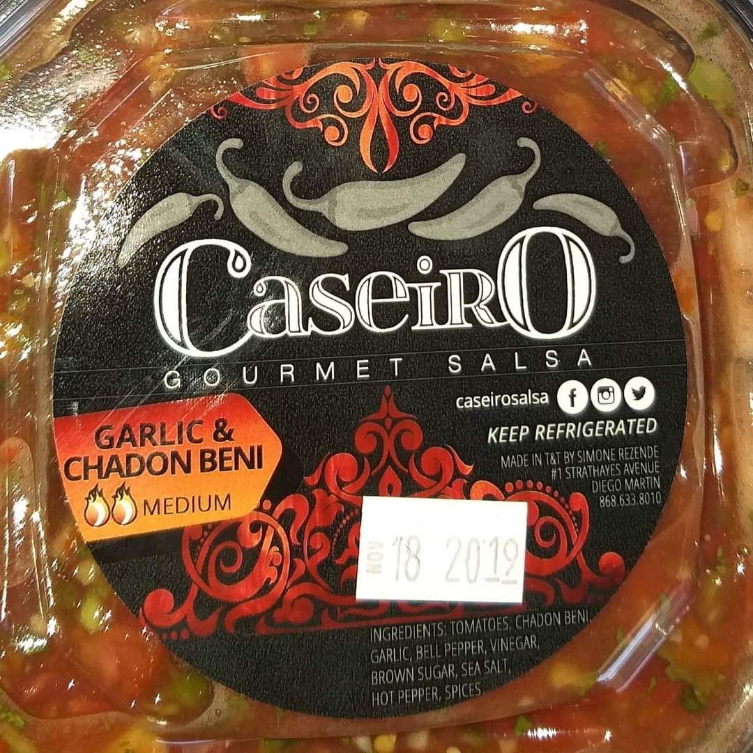 Caseiro Gourmet Salsa Garlic and Chadon Beni 8OZ