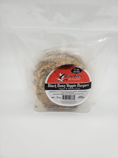 [00473] Charlie's Delight-BLACKBEAN VEGGIE PATTIE(4PK)