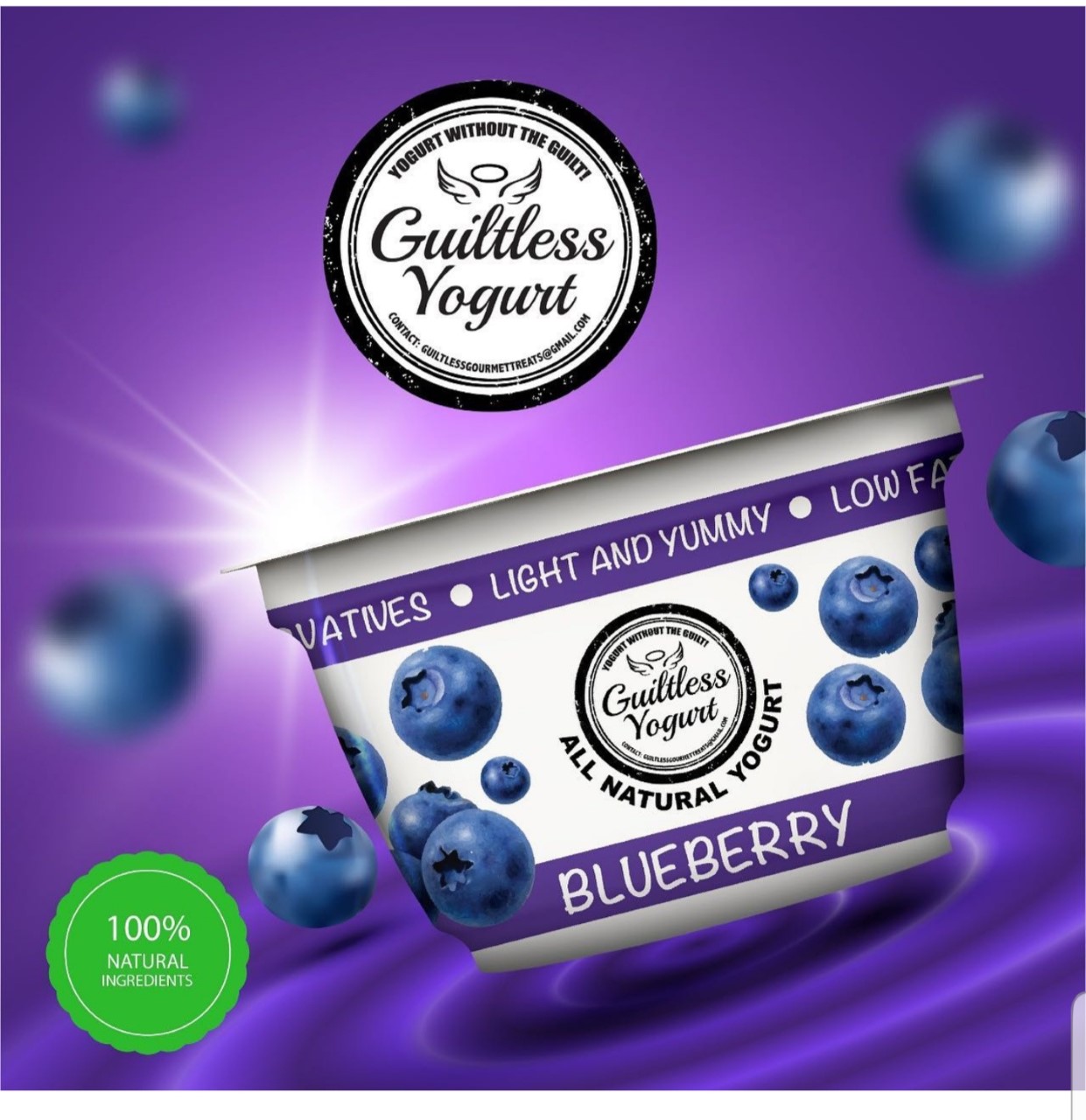 Guiltless Yogurt Blueberry 