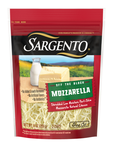 [00619] SARGENTO MOZZARELLA SHREDDED 8oz