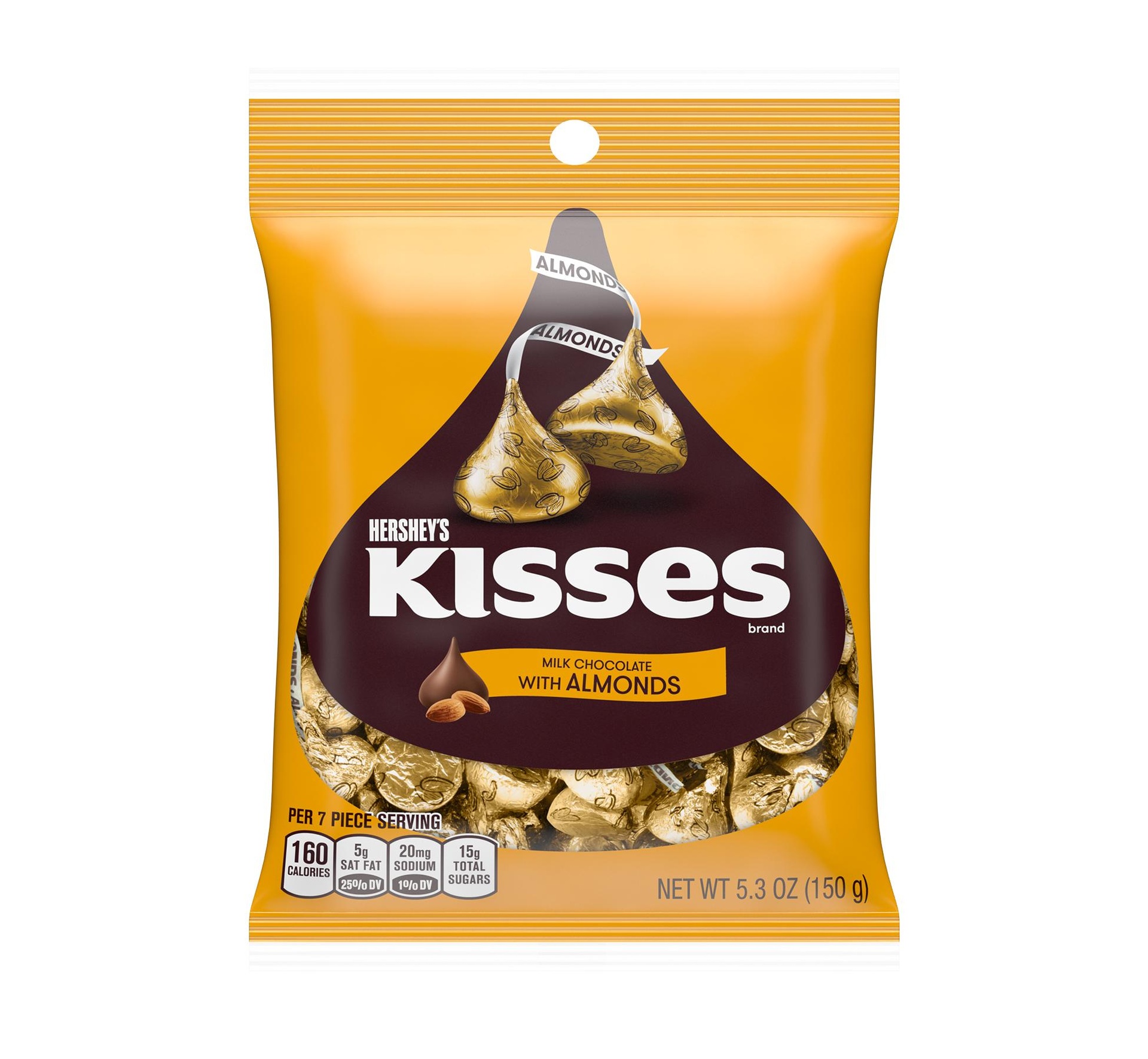 HERSHEY'S KISSES WTH ALMONDS 5.3oz