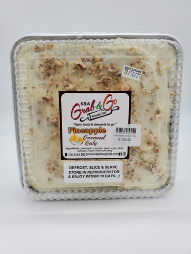 [00807] K&A Grab & Go Pineapple Coconut Cake