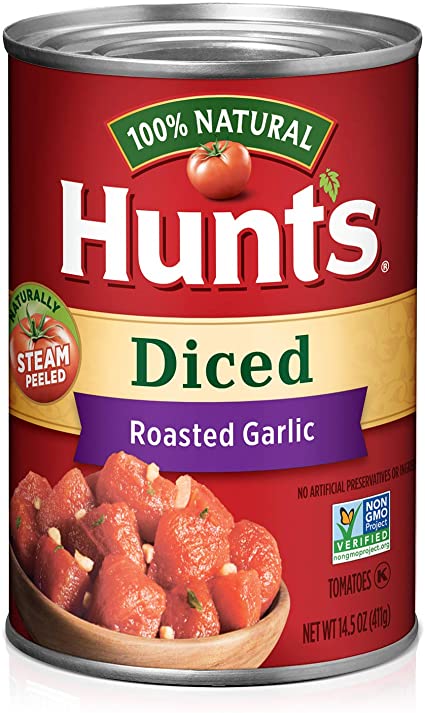 Hunts Diced Tomato Garlic 14.5oz