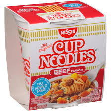 Nissin Noodle Cup Beef 2.5oz