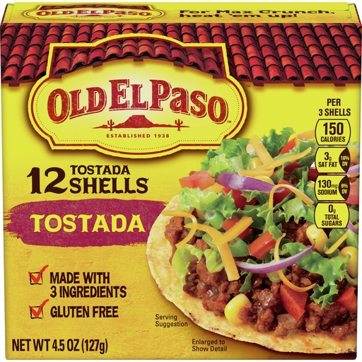 [01119] Old ElPaso Taco Shell Reg 4.6oz (12)