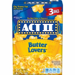 [01182] Act11 Popcorn Butter Lovers 8.25oz
