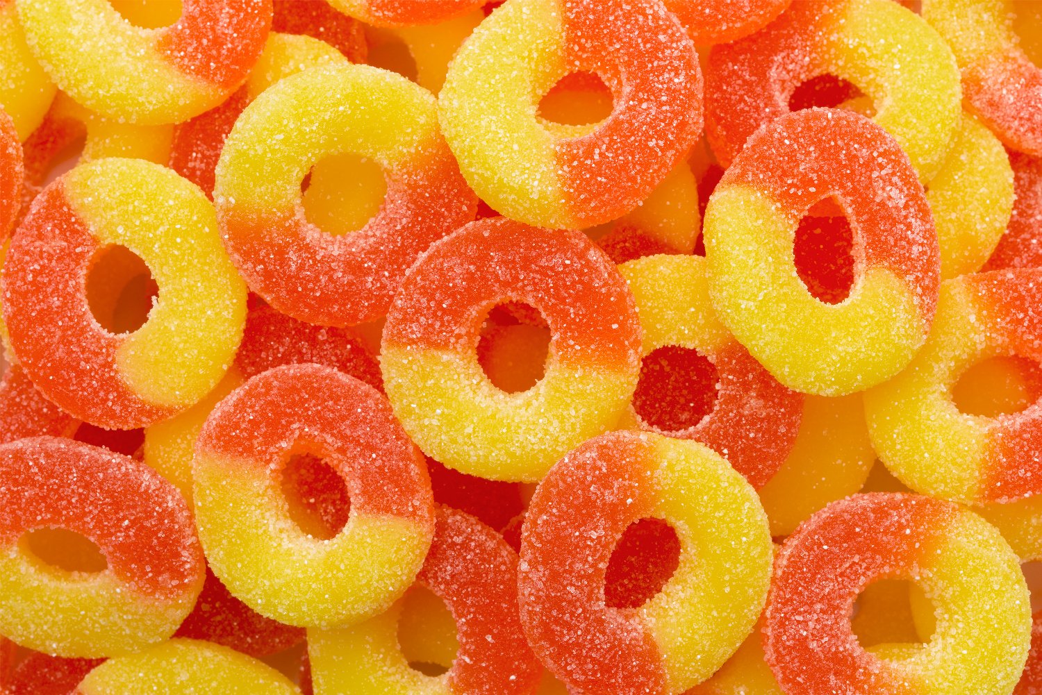 NUTS ABOUT CANDY - Gummi Peach O's