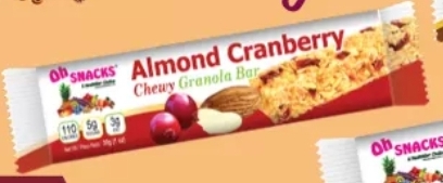 Oh Snacks Almond-Cran Chewy Granola Bar 1oz