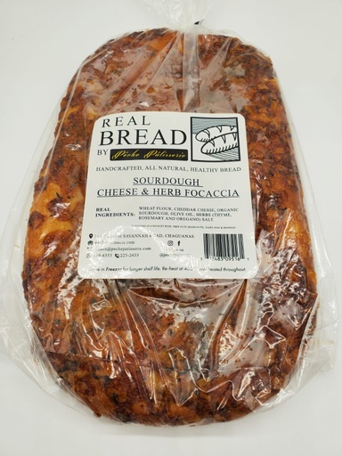 [01334] PECHE PASTRY-CHEESE & HERB FOCACCIA