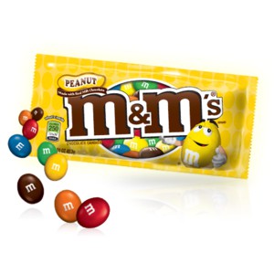 [01520] M&M Peanut Single 1.74oz