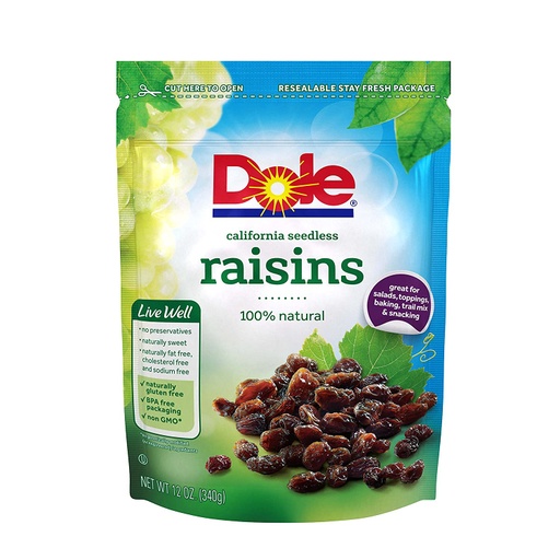 [01795] Dole Raisins Pouch 12OZ