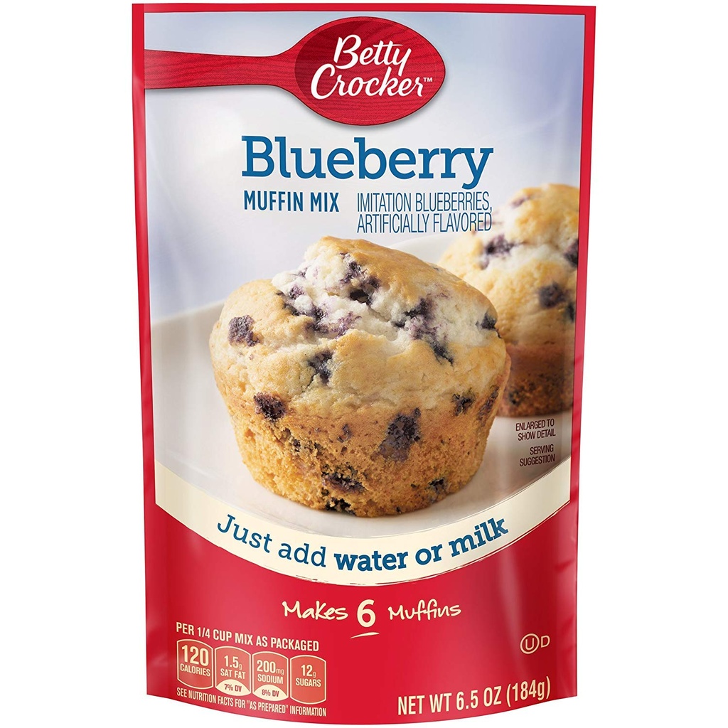 BettyC Pouch Muffin Mix Bluberry 6.5oz
