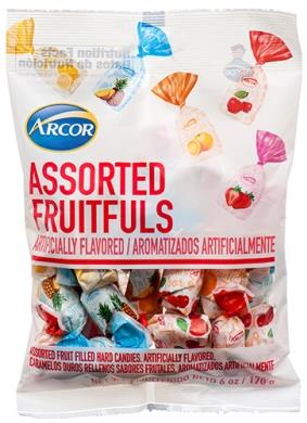 Arcor Hard Candy Assorted Fruitful 6oz