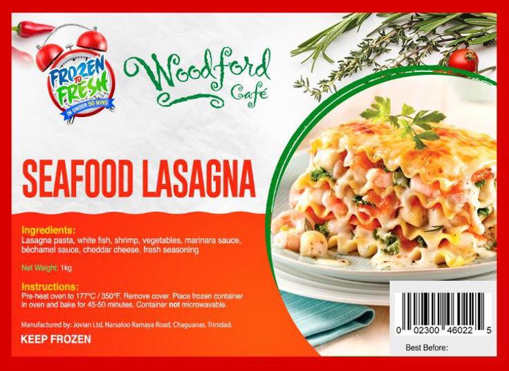 Woodford Café Seafood Lasagna