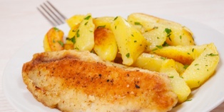 Fish Meal with Roasted Potatoes
