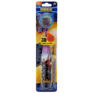 FIREFLY TOOTHBRUSH BLACK PANTHER WITH SUCTION CUP SOFT